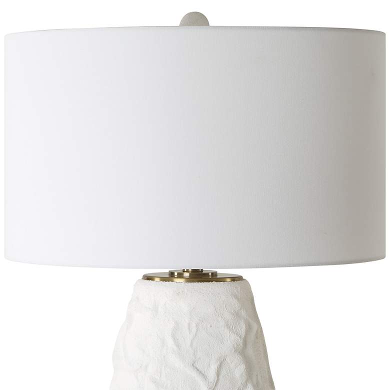Image 5 Uttermost Vida 33" High Modern Chalk White Ceramic Table Lamp more views