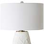 5_Uttermost Vida 33" High Modern Chalk White Ceramic Table Lamp more views