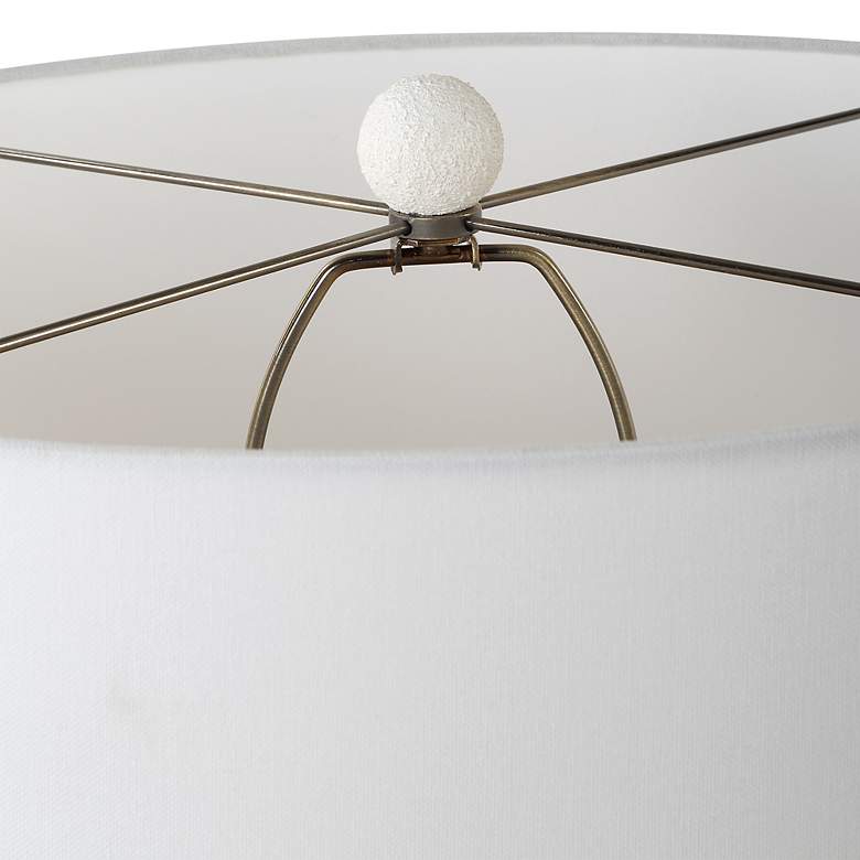 Image 6 Uttermost Vida 33" High Modern Chalk White Ceramic Table Lamp more views