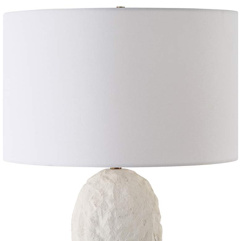 Image 5 Uttermost Vieste 27 1/2" High White Sandstone Finish White Table Lamp more views