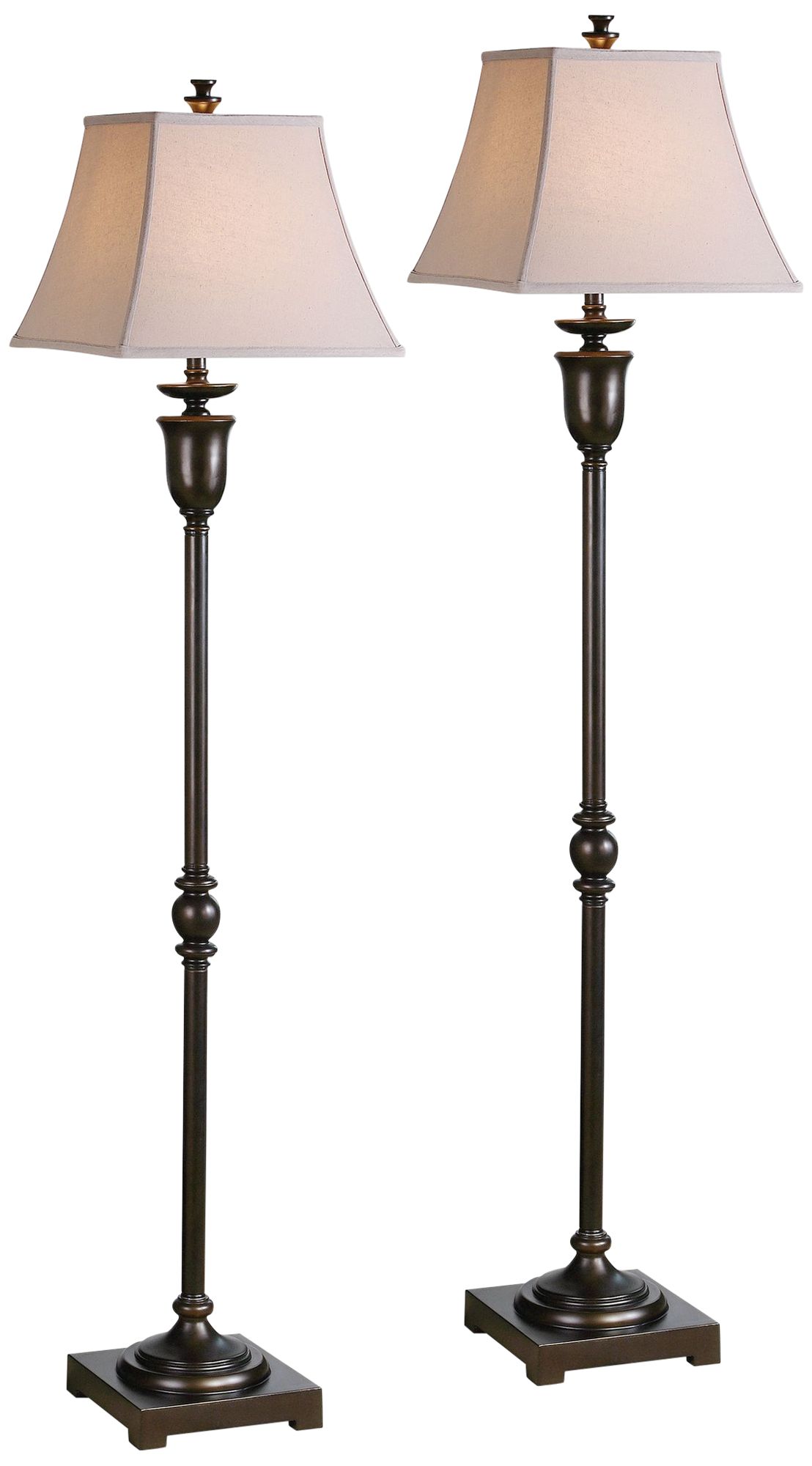 two tall lamps