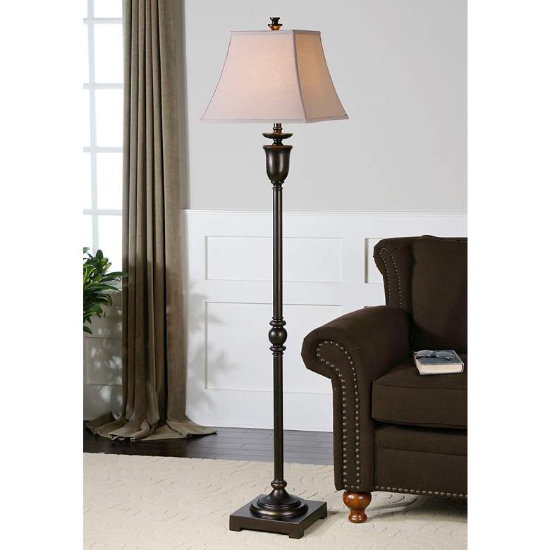 Image 4 Uttermost Viggiano Oil-Rubbed Bronze Floor Lamps Set of 2 more views