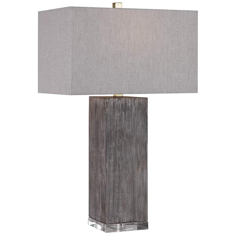 Image 2 Uttermost Vilano 30 inch Modern Rustic Gray Table Lamp