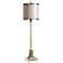 Uttermost Villena Plated Brass and Crystal Tall Table Lamp