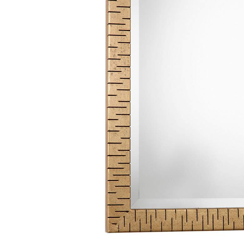 Image 4 Uttermost Vilmos Metallic Gold Leaf 24" x 72" Wall Mirror more views