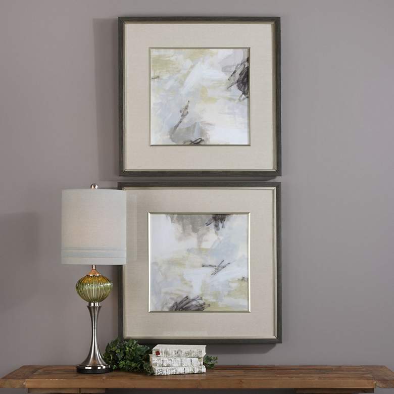 Image 1 Uttermost Vistas 32 1/2" Square 2-Piece Framed Wall Art Set