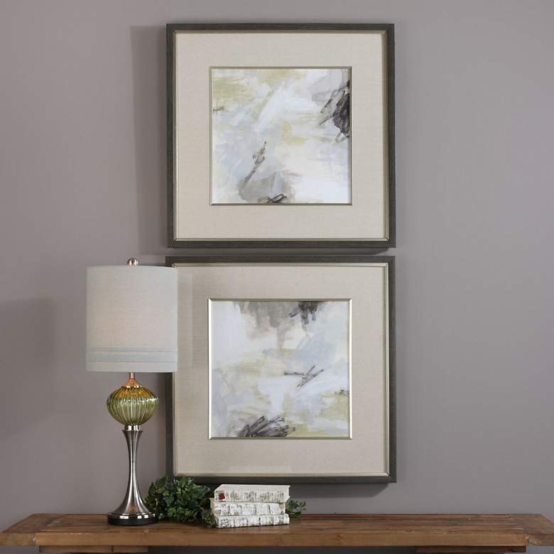 Image 1 Uttermost Vistas 32 1/2 inch Square 2-Piece Framed Wall Art Set