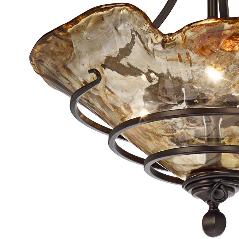 Image 4 Uttermost Vitalia 22 1/4" Wide 3-Light Handcrafted Pendant Chandelier more views