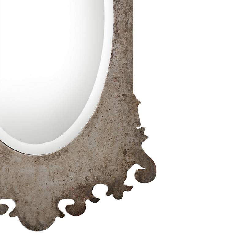 Image 2 Uttermost Vitravo Silver and Gray 20 inch x 35 inch Wall Mirror more views