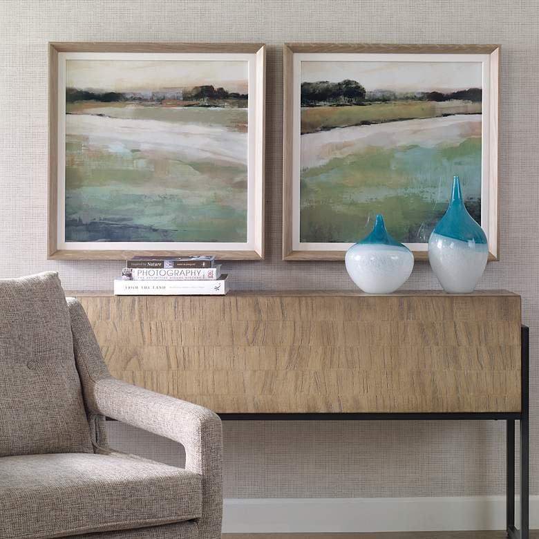 Image 2 Uttermost Vivid Vista 28" Square 2-Piece Framed Wall Art Set