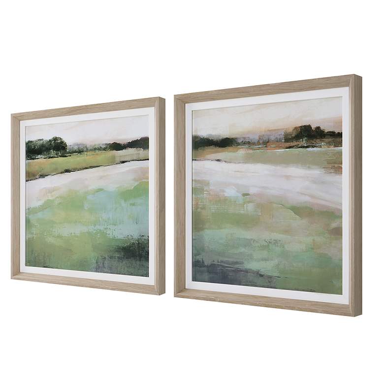 Image 5 Uttermost Vivid Vista 28" Square 2-Piece Framed Wall Art Set more views