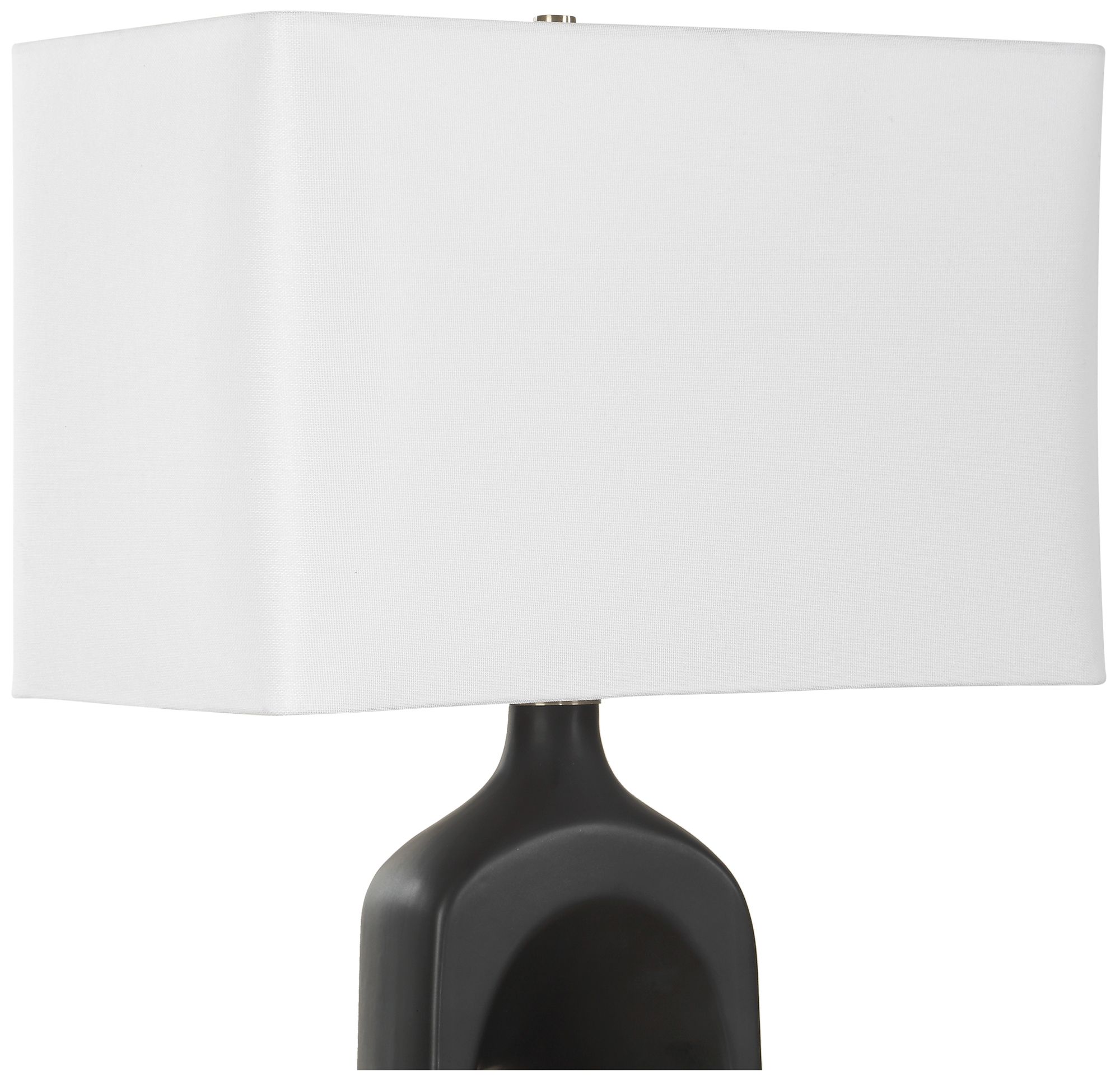 Image 6 Uttermost Void 30" Black Ceramic Table Lamp more views