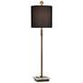 Uttermost Volante 33 3/4" Iron and Crystal Table Lamp with Black Shade