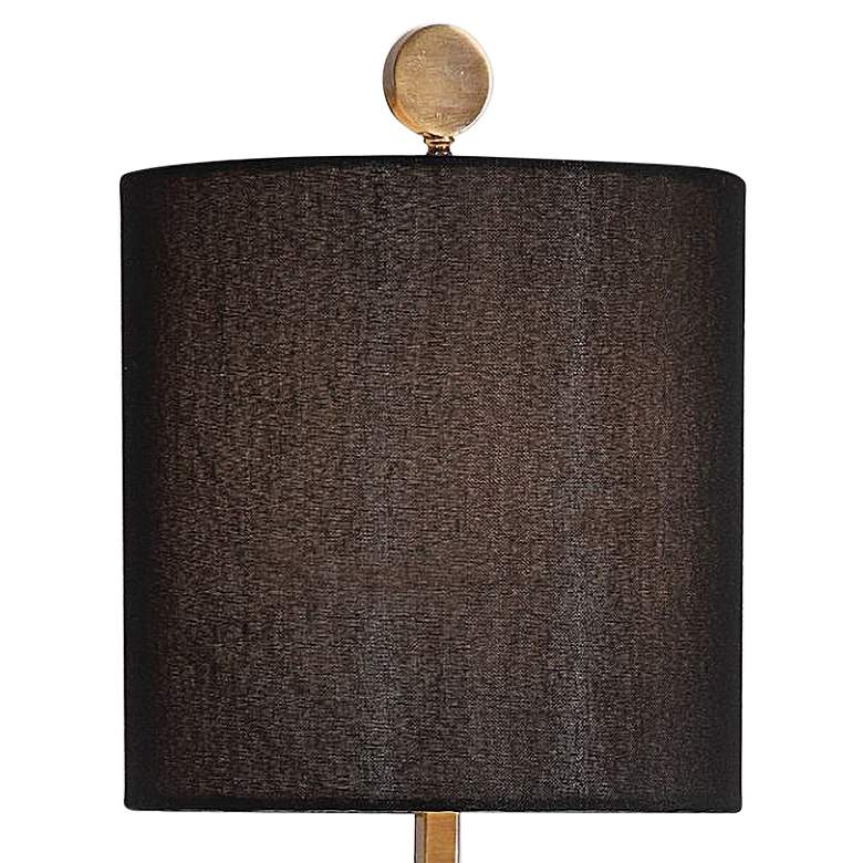 Image 4 Uttermost Volante 33 3/4" Iron and Crystal Table Lamp with Black Shade more views