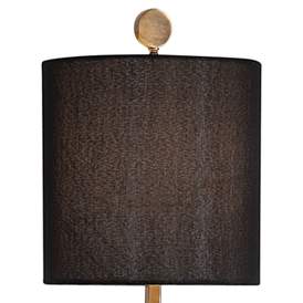 Image4 of Uttermost Volante 33 3/4" Iron and Crystal Table Lamp with Black Shade more views