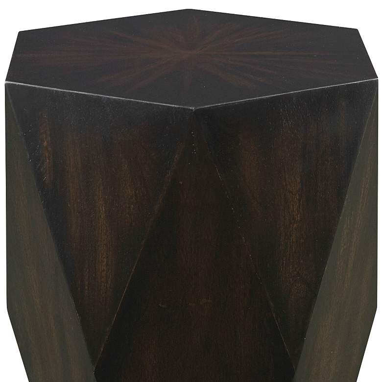 Image 3 Uttermost Volker 18.5" Wide Black Wood Modern Geometric Side Table more views