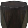 Uttermost Volker 18.5" Wide Black Wood Modern Geometric Side Table