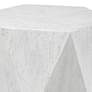 Uttermost Volker 18 1/2" Wide White Geometric Side Table
