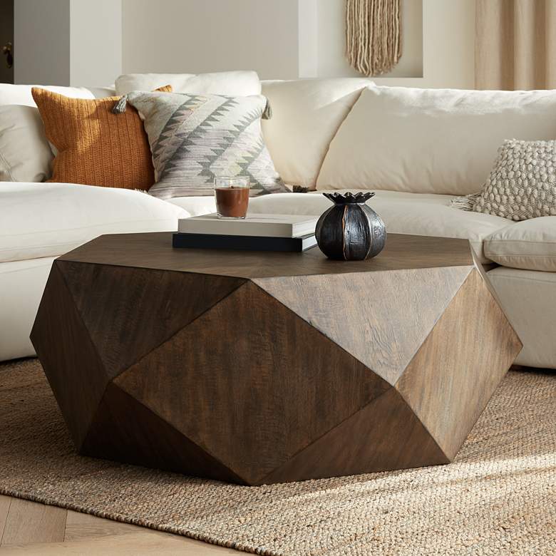 Image 2 Uttermost Volker 48" Wide Geometric Large Modern Coffee Table