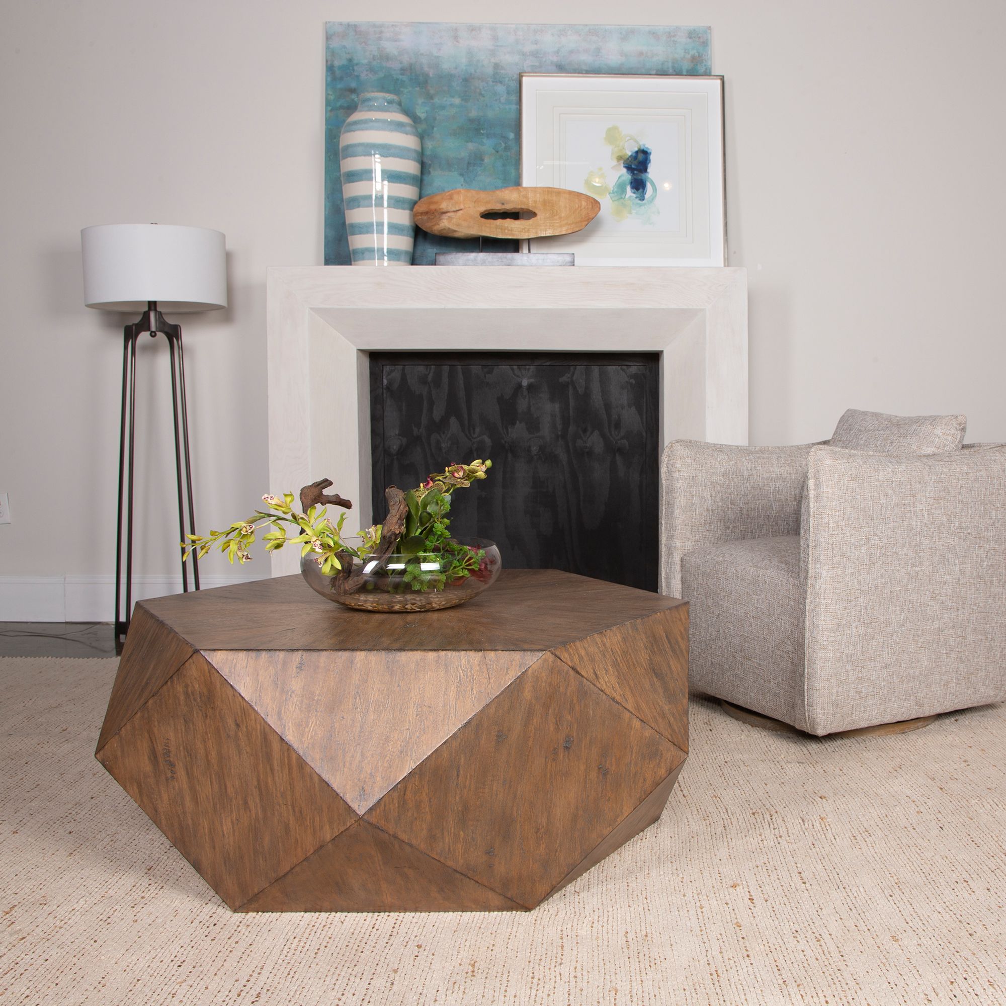 Image 7 Uttermost Volker 48" Wide Geometric Large Modern Coffee Table more views