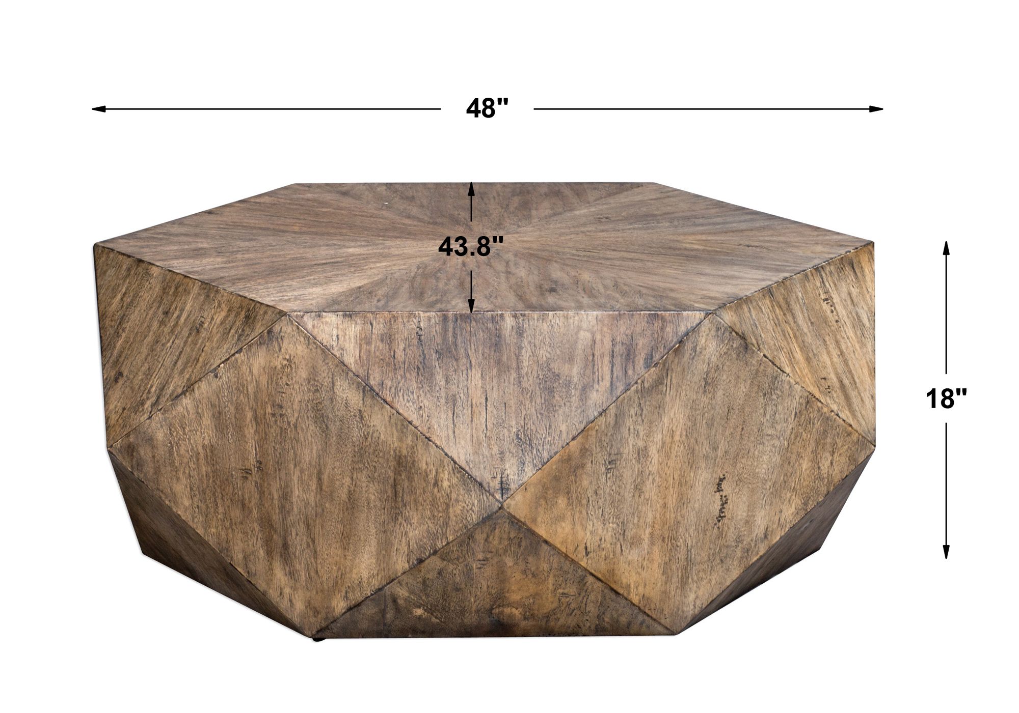 Uttermost Volker 48" Wide Geometric Large Modern Coffee Table in scene