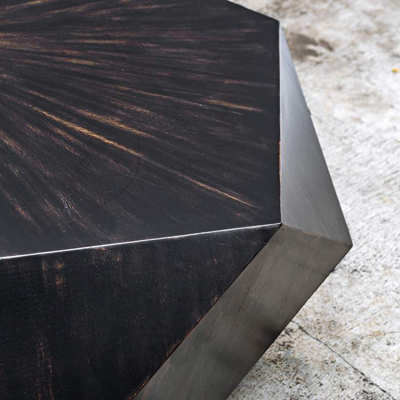 Image 6 Uttermost Volker 49 3/4" Wide Black Geometric Coffee Table more views