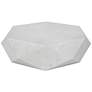 Uttermost Volker 50" Wide White Geometric Coffee Table