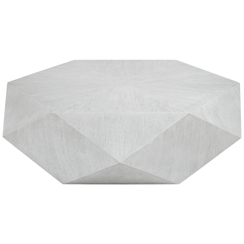 Image 4 Uttermost Volker 50" Wide White Geometric Coffee Table more views