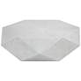 Uttermost Volker 50" Wide White Geometric Coffee Table
