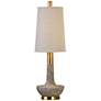 Thumbnail2 of Uttermost Volongo 30 3/4" Textured Stone and Ivory Modern Table Lamp