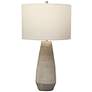 Uttermost Volterra 27 1/2" Crackled Taupe-Gray Ceramic Table Lamp