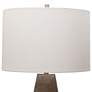 Uttermost Volterra 27 1/2" Crackled Taupe-Gray Ceramic Table Lamp