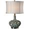 Uttermost Volu Gray and Blue Ceramic Table Lamp