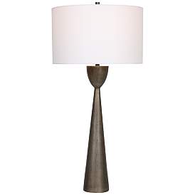 Image2 of Uttermost Waller Gray Metal Table Lamp