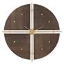 2_Uttermost Walnut Elegance Gold 42" Round Wall Clock