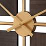5_Uttermost Walnut Elegance Gold 42" Round Wall Clock more views