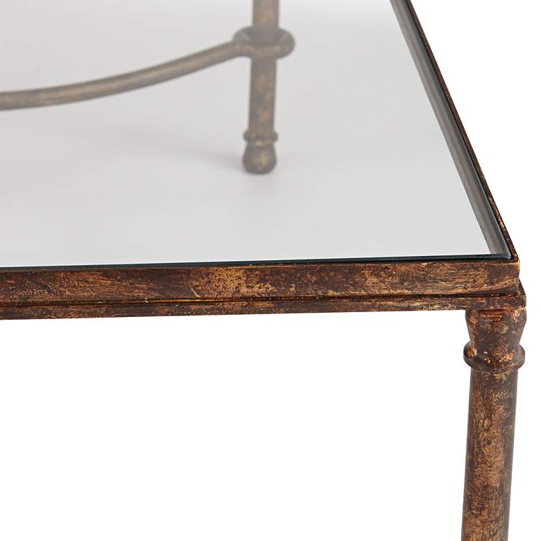 Image 7 Uttermost Warring 48 inch Wide Rustic Bronze Patina Coffee Table more views