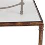 Uttermost Warring 48" Wide Rustic Bronze Patina Coffee Table in scene