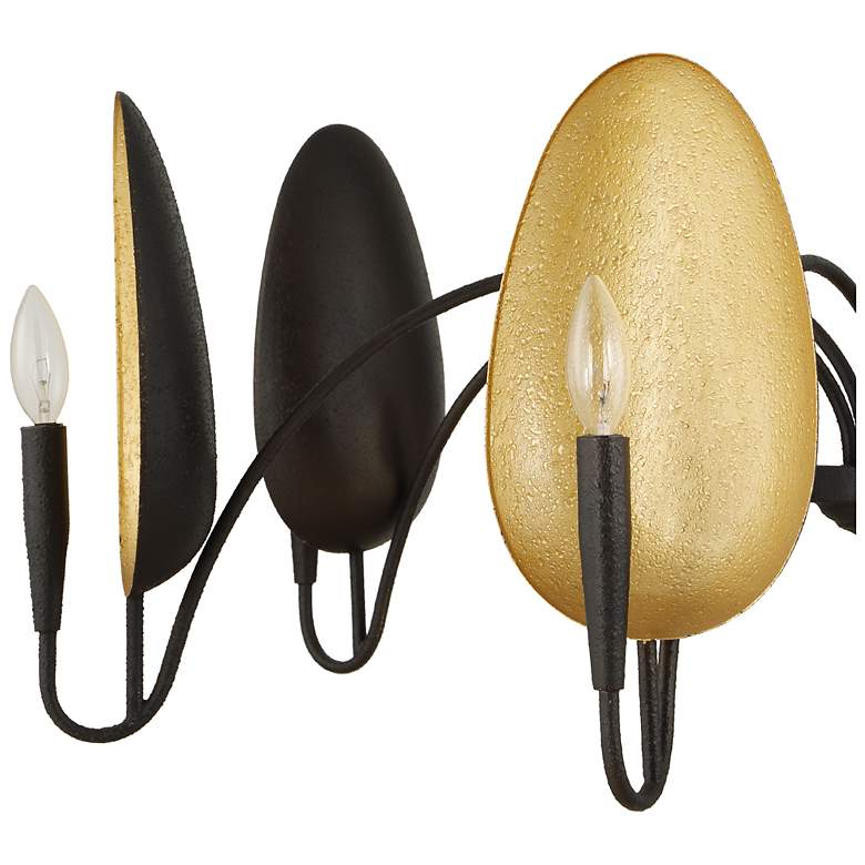 Image 7 Uttermost Warwick 41 1/2" Wide Black and Gold 6-Light Chandelier more views