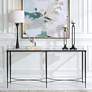 4_Uttermost Washington 63 1/2" Wide Rustic Black Console Table more views