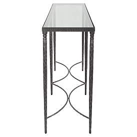 Image5 of Uttermost Washington 63 1/2" Wide Rustic Black Console Table more views