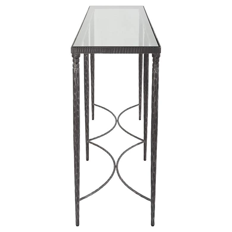Image 5 Uttermost Washington 63 1/2" Wide Rustic Black Console Table more views