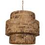 2_Uttermost Water Hyacinth 24 1/4" Wide 4 Lt Water Hyacinth Pendant