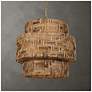 1_Uttermost Water Hyacinth 24 1/4" Wide 4 Lt Water Hyacinth Pendant