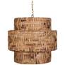 4_Uttermost Water Hyacinth 24 1/4" Wide 4 Lt Water Hyacinth Pendant more views