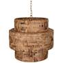 5_Uttermost Water Hyacinth 24 1/4" Wide 4 Lt Water Hyacinth Pendant more views