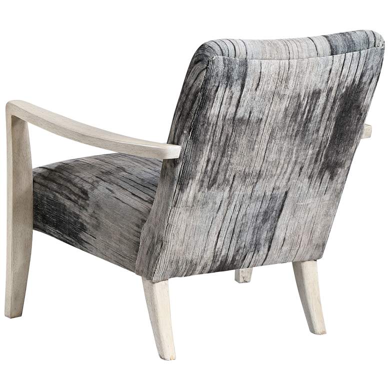 Image 5 Uttermost Watercolor Charcoal and Gray Accent Chair more views