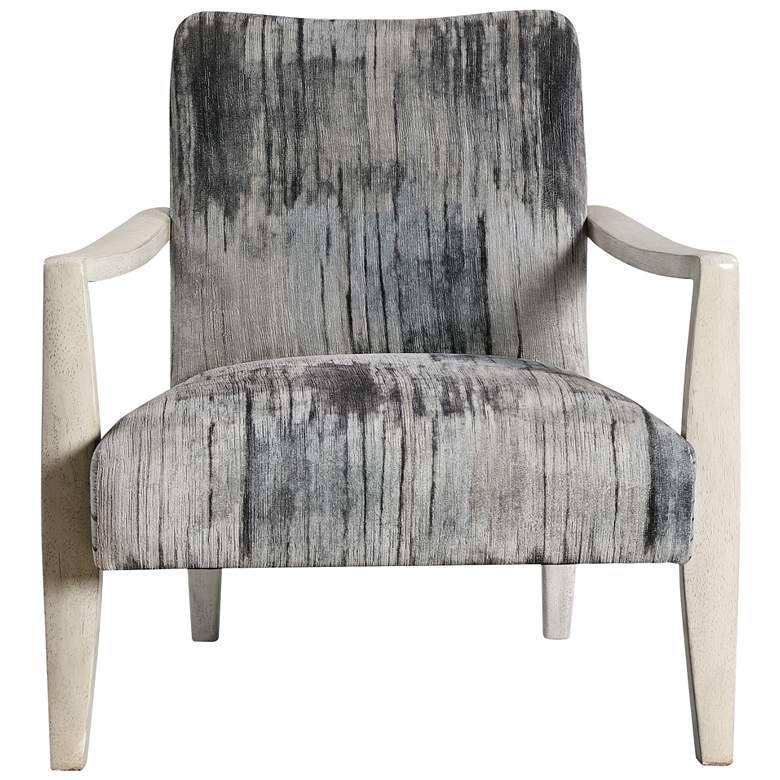 Uttermost Watercolor Charcoal and Gray Accent Chair more views