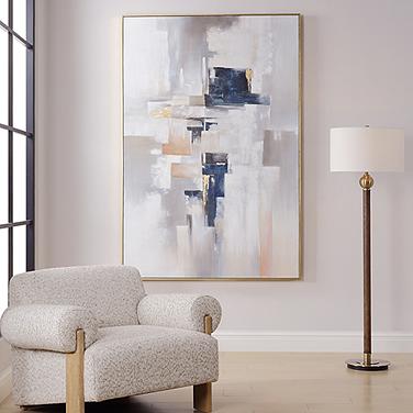 Uttermost Waterfront 49" x 73" Hand Painted Canvas