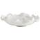 Uttermost Wave Crest White Indoor-Outdoor Earthenware Bowl